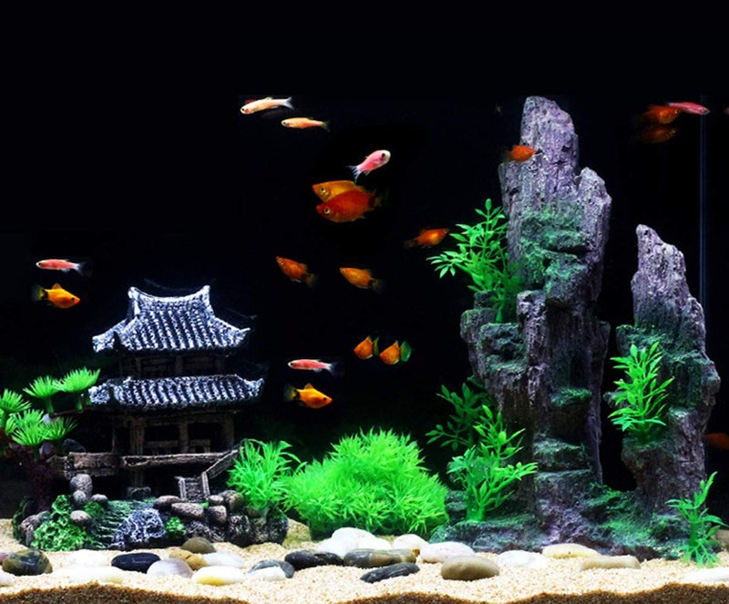 SLOCME Resin Castle Decorations, Multicolor Aquarium Sculpture - Eco-Friendly Fish Tank Castle Ornaments - Image 4